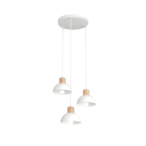 Seco 3 Hvid Prem loftslampe - Ø18 cm, E27, 230V, uden lyskilde