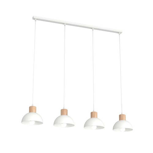 Seco 4 Hvid loftslampe - Ø18 cm, E27, 230V, uden lyskilde