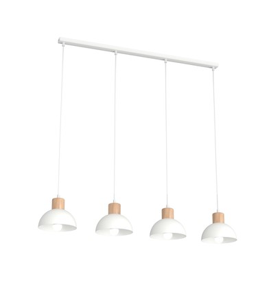 Seco 4 Hvid loftslampe - Ø18 cm, E27, 230V, uden lyskilde
