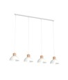 Seco 4 Hvid loftslampe - Ø18 cm, E27, 230V, uden lyskilde