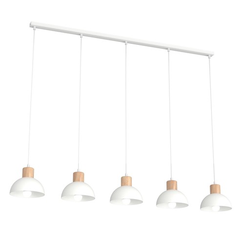 Seco 5 Hvid loftslampe - Ø18 cm, E27, 230V, uden lyskilde
