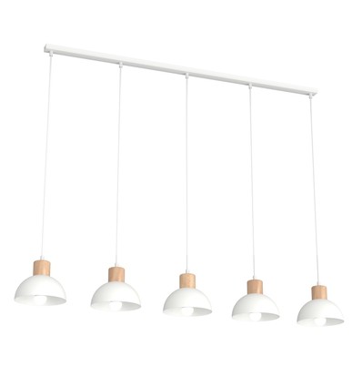 Seco 5 Hvid loftslampe - Ø18 cm, E27, 230V, uden lyskilde