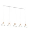 Seco 5 Hvid loftslampe - Ø18 cm, E27, 230V, uden lyskilde