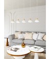 Seco 5 Hvid loftslampe - Ø18 cm, E27, 230V, uden lyskilde