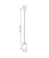Target 1 Sort pendellampe - Ø11 cm, E27, 230V, uden lyskilde