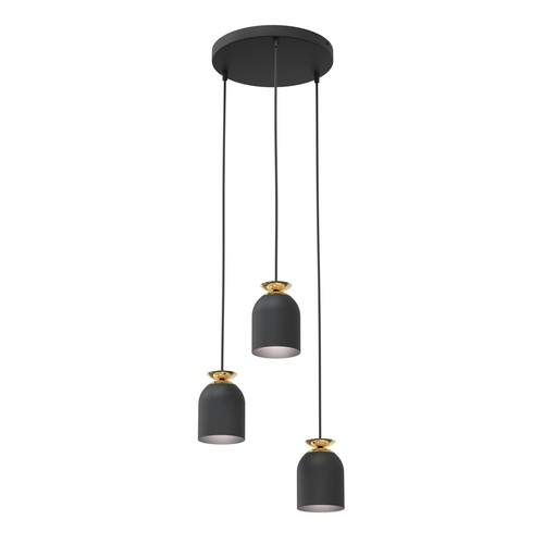 Target 3 Sort Prem pendellampe - Ø11 cm, E27, 230V, uden lyskilde
