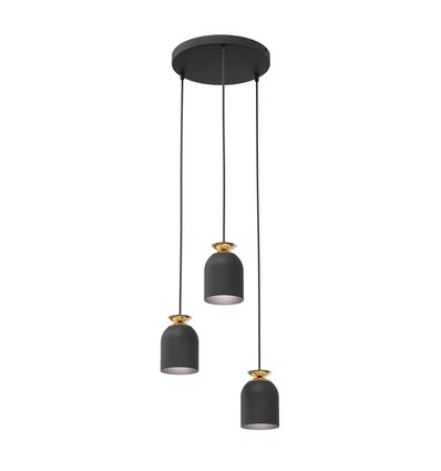 Target 3 Sort Prem pendellampe - Ø11 cm, E27, 230V, uden lyskilde