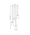 Target 4 Sort Prem pendellampe - Ø11 cm, E27, 230V, uden lyskilde