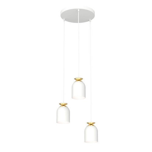 Target 3 Hvid Prem pendellampe - Ø11 cm, E27, 230V, uden lyskilde