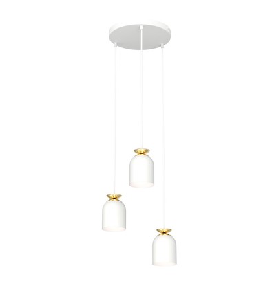 Target 3 Hvid Prem pendellampe - Ø11 cm, E27, 230V, uden lyskilde