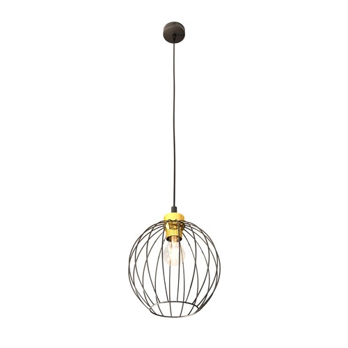 Nando 1 Sort/Guld pendellampe - Ø24 cm, E27, 230V, uden lyskilde