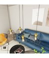 Nando 4 Sort/Guld pendellampe - Ø24 cm, E27, 230V, uden lyskilde