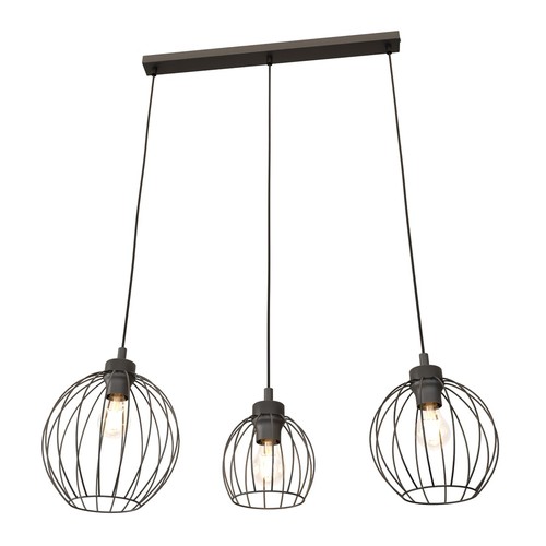 Nando 3 Sort pendellampe - Ø24 cm, E27, 230V, uden lyskilde