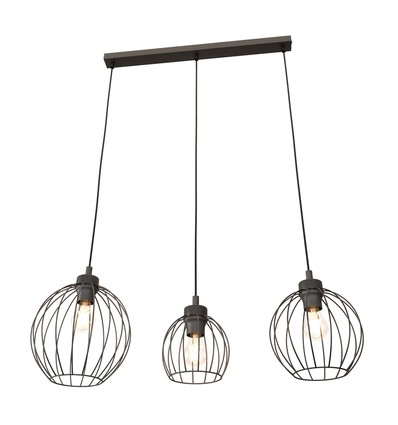 Nando 3 Sort pendellampe - Ø24 cm, E27, 230V, uden lyskilde