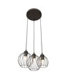 Nando 3PREM Sort pendellampe - Ø24 cm, E27, 230V, uden lyskilde