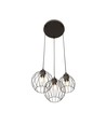 Nando 3PREM Sort pendellampe - Ø24 cm, E27, 230V, uden lyskilde