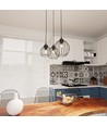 Nando 3PREM Sort pendellampe - Ø24 cm, E27, 230V, uden lyskilde