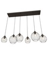 Nando 6 Sort pendellampe - Ø24 cm, E27, 230V, uden lyskilde