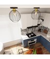 Nest 1 Sort/Guld loftslampe - Ø24 cm, E27, 230V, uden lyskilde