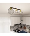 Nest 3 Sort/Guld loftslampe - Ø24 cm, E27, 230V, uden lyskilde