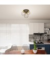 Nest 3PREM Sort/Guld loftslampe - Ø24 cm, E27, 230V, uden lyskilde