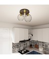Nest 3PREM Sort/Guld loftslampe - Ø24 cm, E27, 230V, uden lyskilde