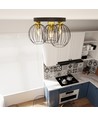Nest 3PREM Sort/Guld loftslampe - Ø24 cm, E27, 230V, uden lyskilde