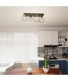 Nest 4 Sort/Guld loftslampe - Ø24 cm, E27, 230V, uden lyskilde