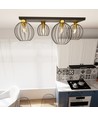 Nest 4 Sort/Guld loftslampe - Ø24 cm, E27, 230V, uden lyskilde