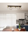 Nest 6 Sort/Guld loftslampe - Ø24 cm, E27, 230V, uden lyskilde
