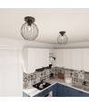Nest 1 Sort loftslampe - Ø24 cm, E27, 230V, uden lyskilde