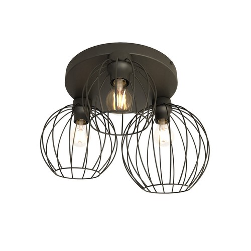 Nest 3PREM Sort loftslampe - Ø24 cm, E27, 230V, uden lyskilde