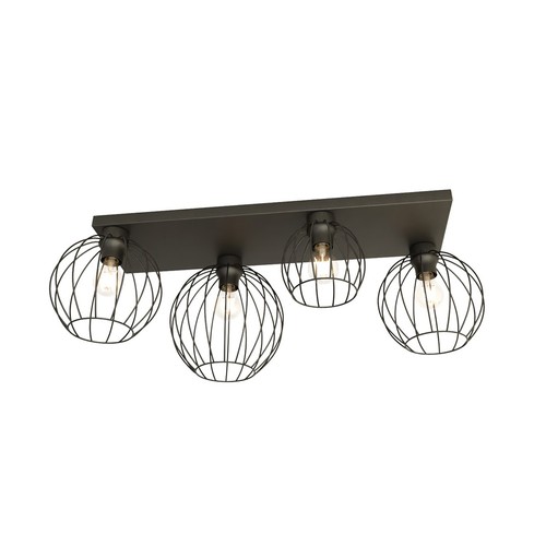 Nest 4 Sort loftslampe - Ø24 cm, E27, 230V, uden lyskilde