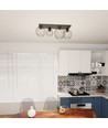Nest 4 Sort loftslampe - Ø24 cm, E27, 230V, uden lyskilde