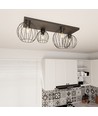Nest 4 Sort loftslampe - Ø24 cm, E27, 230V, uden lyskilde