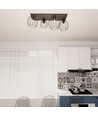 Nest 4 Sort loftslampe - Ø24 cm, E27, 230V, uden lyskilde