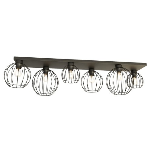 Nest 6 Sort loftslampe - Ø24 cm, E27, 230V, uden lyskilde