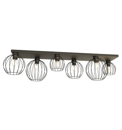 Nest 6 Sort loftslampe - Ø24 cm, E27, 230V, uden lyskilde
