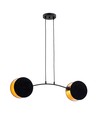 Motif 2 Sort/Guld pendellampe - Ø20 cm, E27, 230V, uden lyskilde