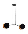 Motif 2 Sort/Guld pendellampe - Ø20 cm, E27, 230V, uden lyskilde