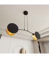 Motif 2 Sort/Guld pendellampe - Ø20 cm, E27, 230V, uden lyskilde