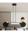 Motif 2 Sort/Guld pendellampe - Ø20 cm, E27, 230V, uden lyskilde