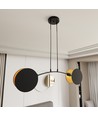 Motif 2 Sort/Guld pendellampe - Ø20 cm, E27, 230V, uden lyskilde
