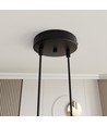 Motif 2 Sort/Guld pendellampe - Ø20 cm, E27, 230V, uden lyskilde