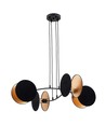 Motif 4 Sort/Guld pendellampe - Ø20 cm, E27, 230V, uden lyskilde