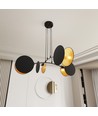 Motif 4 Sort/Guld pendellampe - Ø20 cm, E27, 230V, uden lyskilde
