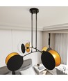 Motif 4 Sort/Guld pendellampe - Ø20 cm, E27, 230V, uden lyskilde