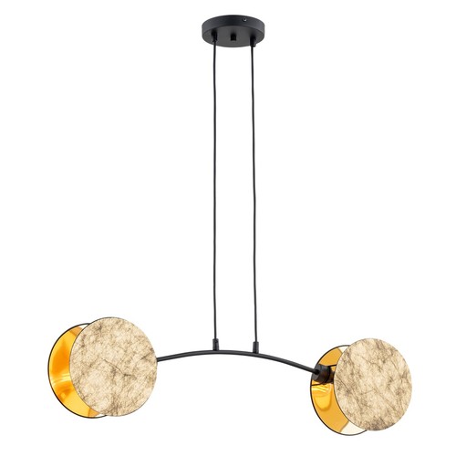 Motif 2 Guld pendellampe - Ø20 cm, E27, 230V, uden lyskilde
