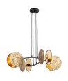 Motif 4 Guld pendellampe - Ø20 cm, E27, 230V, uden lyskilde