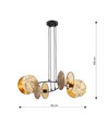 Motif 4 Guld pendellampe - Ø20 cm, E27, 230V, uden lyskilde